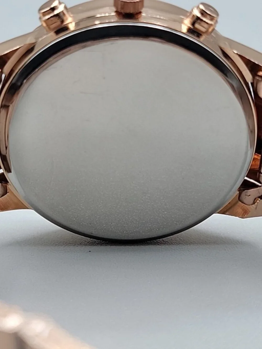 Geneva Ladies Boyfriend Watch Chic Rose Gold Tone 7.5